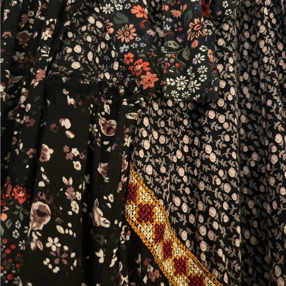 NWOT Free People Esmeralda Mixed-Print Midi Wrap Skirt - Picture 6 of 6